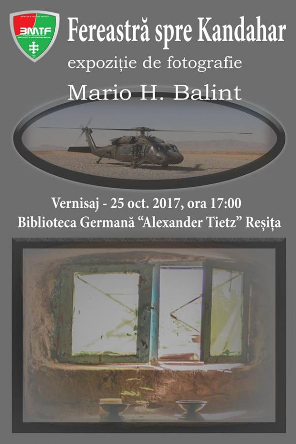 Expoziție de fotografie: “Fereastă spre Kandahar” – Mario H. Balint