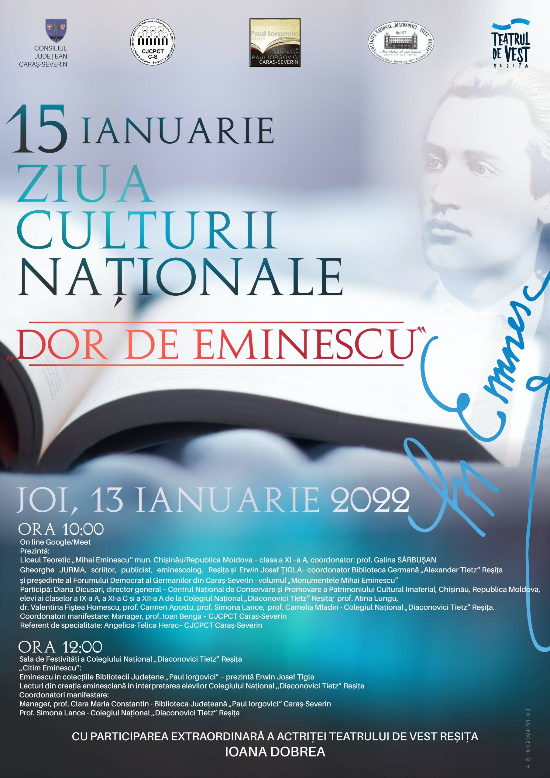 15 ianuarie - Ziua culturii naționale - Dor de Eminescu